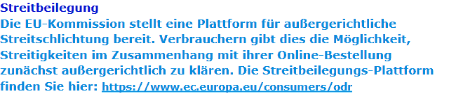 EU-Streitbeilegungsplattform